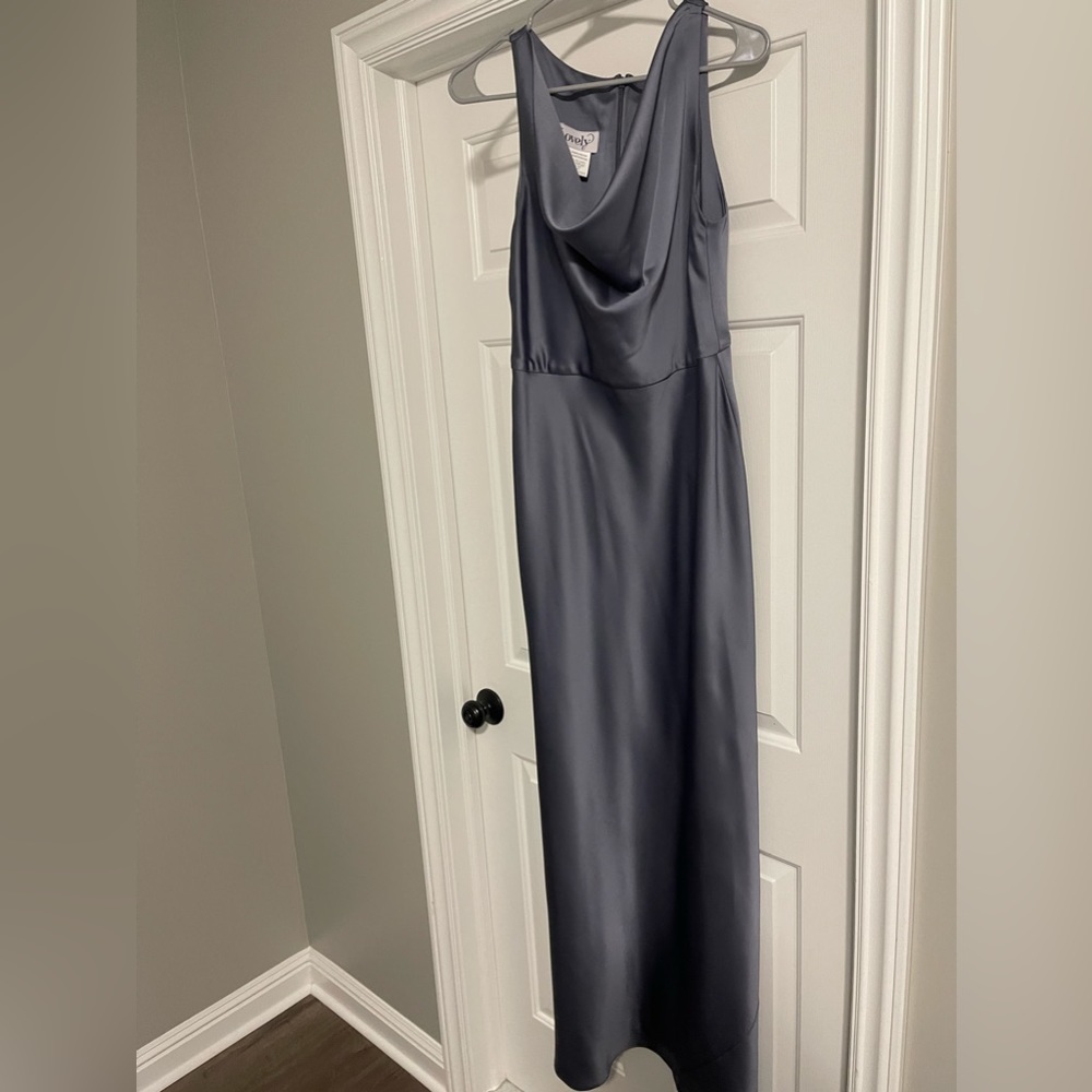 Satin cowl gown